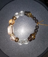 Golden royalty beaded bracelet